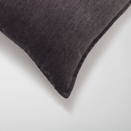 Eliza - Viscose Natural Linen Pillow 20x20 Inch - Anthracite (Cover Only)