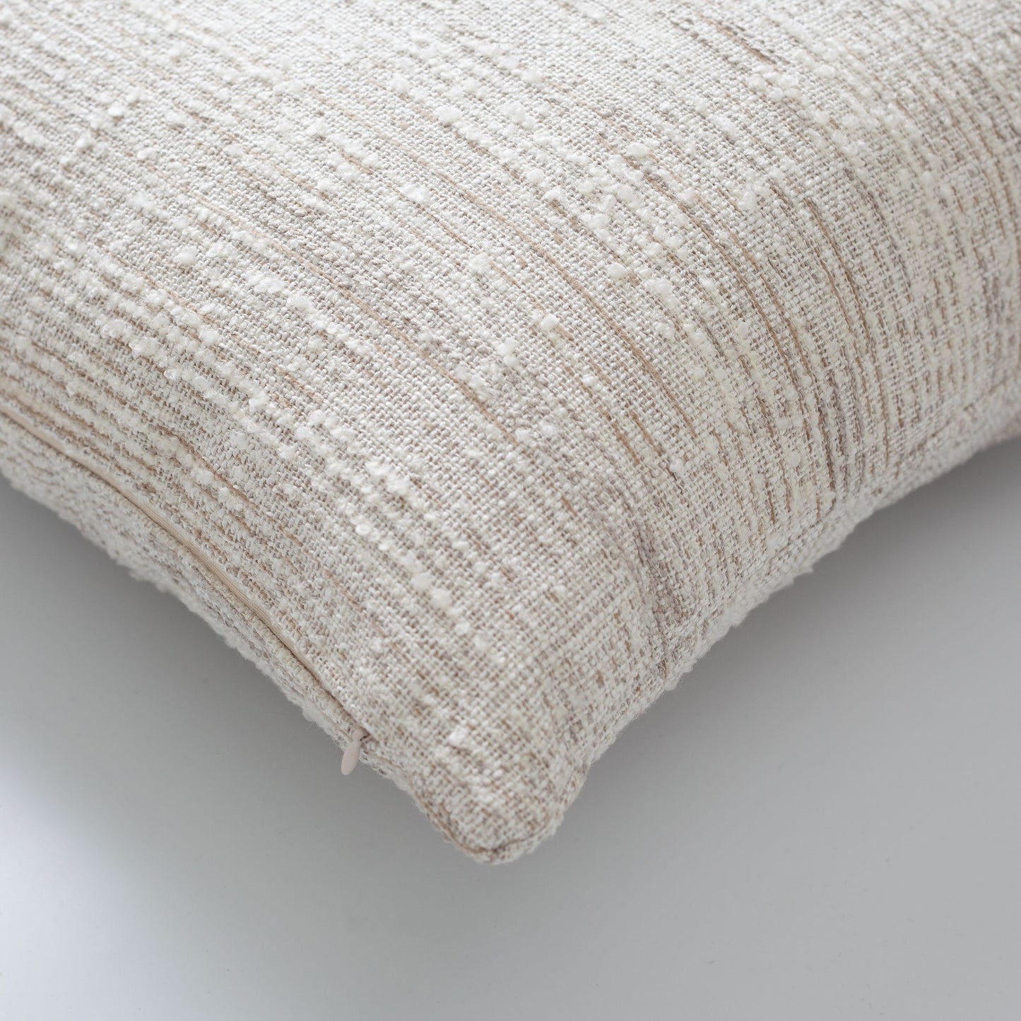 Lanzo - Natural Plain Pillow 18x18 Inch (Cover Only)