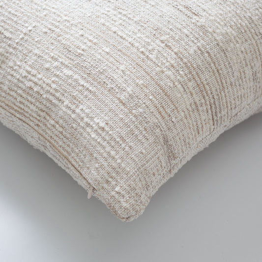 Lanzo - Natural Plain Pillow 18x18 Inch (Cover Only)