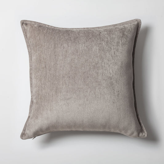 Eliza - Mink Viscose Natural Linen Pillow 20x20 Inch - Mink (Cover Only)