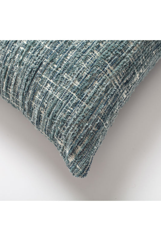 Coco - Corduroy Patterned Cushion 20x20 Inch - Blue (Cover Only)