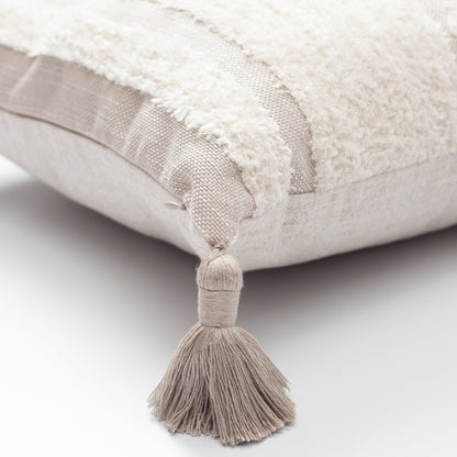 Quba - Ethnic Patterned Linen Pillow 20x20 Inch (Cover Only)