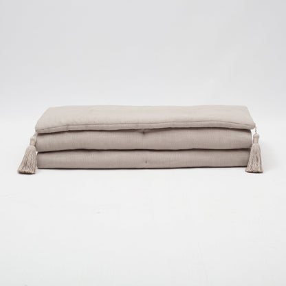 Loom - Linen Fringed Bed Runner (220x70) - Linen (Cover Only)