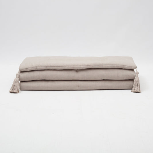 Loom - Linen Fringed Bed Runner (220x70) - Linen (Cover Only)