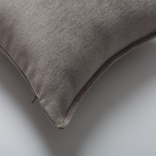 Eliza - Mink Viscose Natural Linen Pillow 20x20 Inch - Mink (Cover Only)