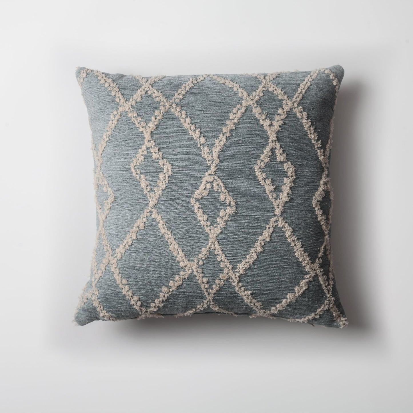 Savoy - Geometric Baklava Patterned Pillow 18x18 Inch - Blue (Cover Only)