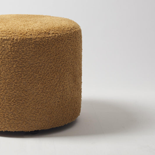 Deco Pouf - Round Pouf - Mustard (Cover Only)