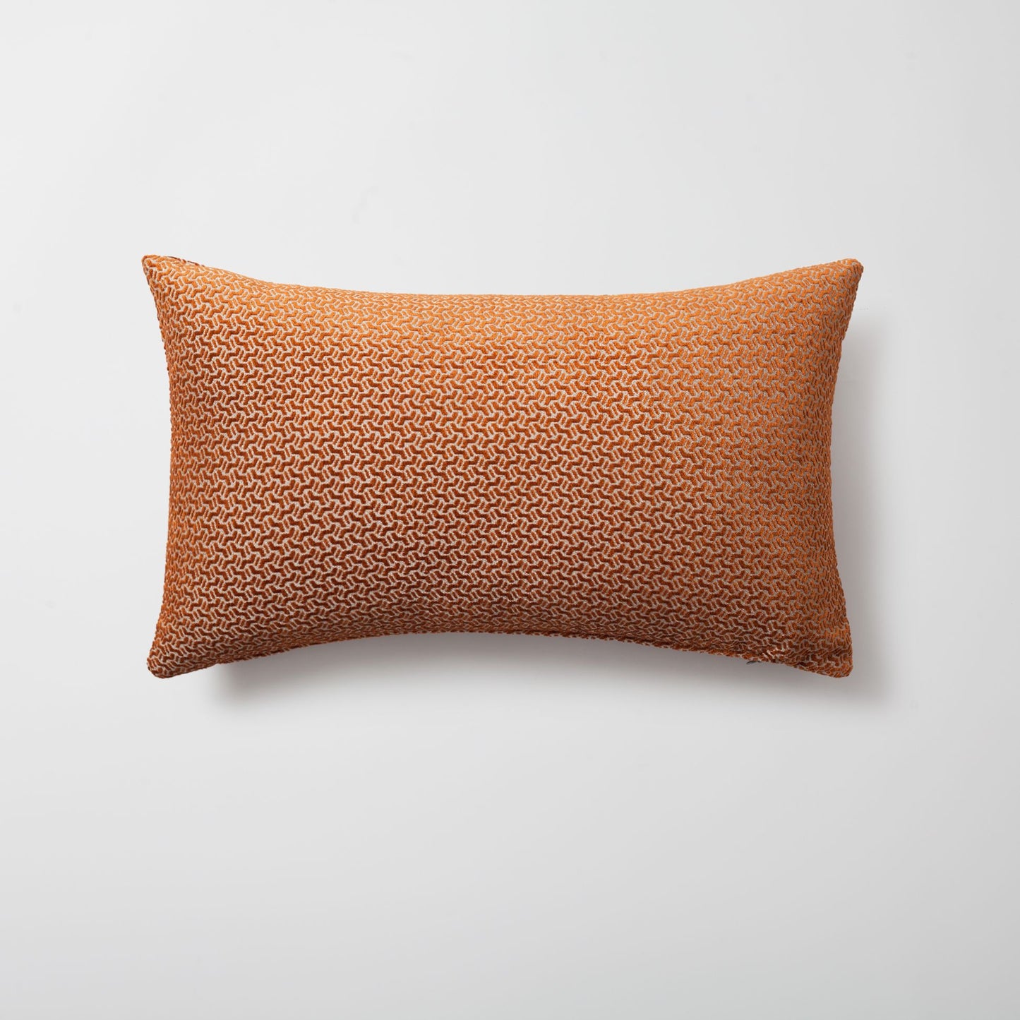 Arte - Geometric Patterned 12x20 Inch Cushion - Orange (Cover Only)