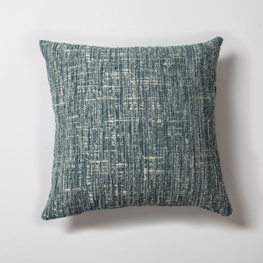 Coco - Corduroy Patterned Cushion 20x20 Inch - Blue (Cover Only)