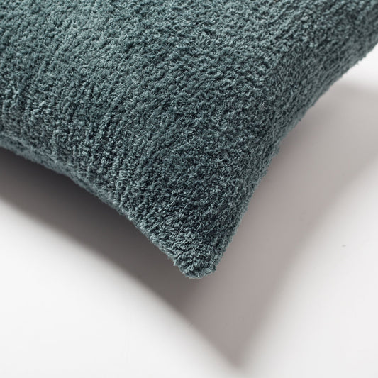 Cozy - Sheepskin Texture Fluffy Cushion 14x28 Inch - Petrol (Cover Only)