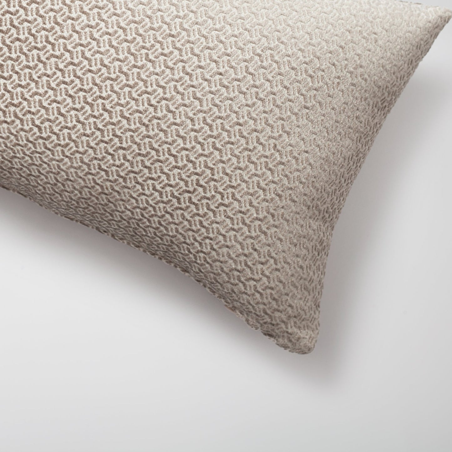 Arte - Geometric Patterned 12x20 Inch Cushion - Mink (Cover Only)