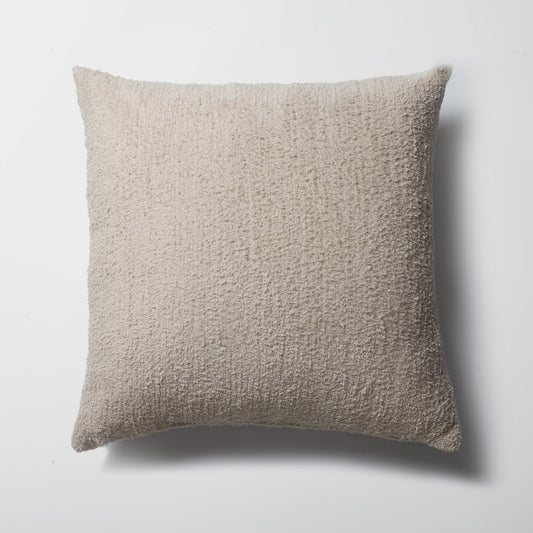 Cozy - Sheepskin Texture Fluffy Cushion 20x20 Inch - Beige (Cover Only)