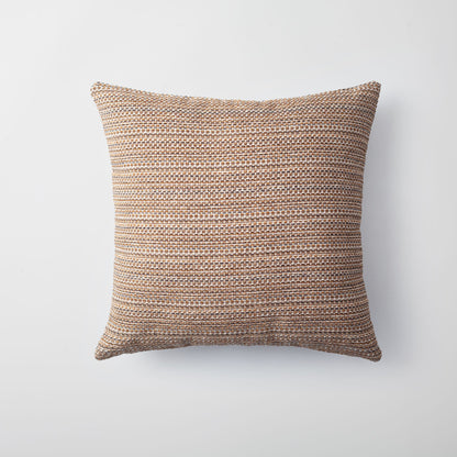 Kraft  - Textured Natural Movable Patterned Throw Pillow 45x45 Mustard