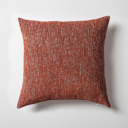 Flap - Textured Linen Pillow 20x20 Inch - Terracotta (Cover Only)