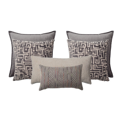 Eliza & Gilda & Cozy & Sense - 6-Piece Combo Linen Set - Anthracite (Cover Only)