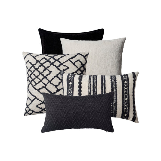 Sisam - Decorative Pillow - 5-Piece Combo Set (Cover Only)