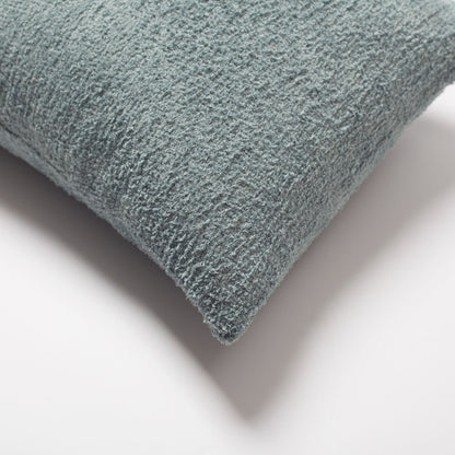 Cozy - Sheepskin Texture Fluffy Cushion 14x28 Inch - Light Blue (Cover Only)
