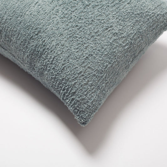 Cozy - Sheepskin Texture Fluffy Cushion 14x28 Inch - Light Blue (Cover Only)