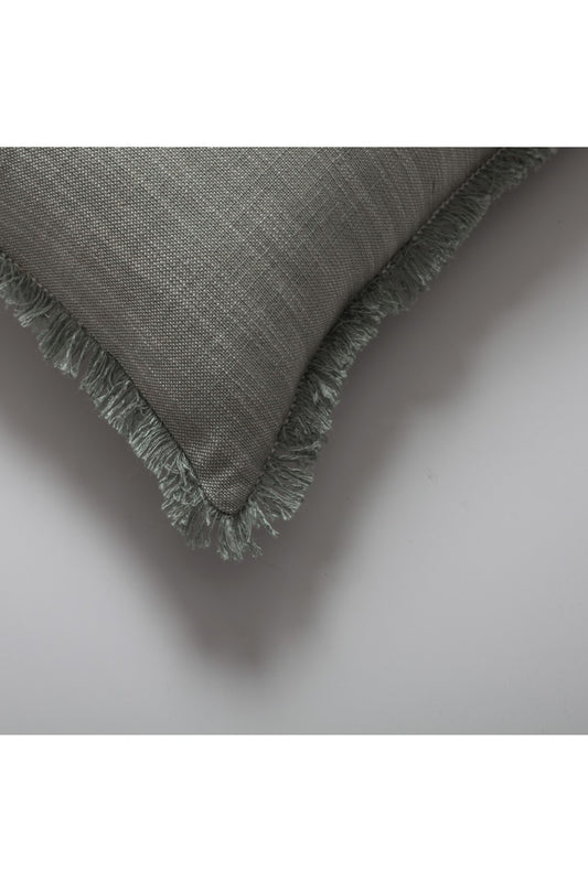 Soho - Linen Fringed Pillow 12x20 Inch - Mint Green (Cover Only)