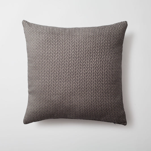 Arte - Geometric Patterned 20x20 Inch Cushion - Anthracite (Cover Only)