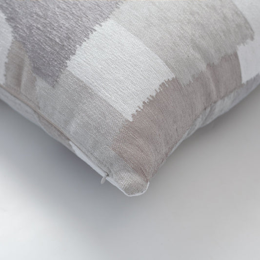 Otto  - Modern 50x50 Throw Pillow with Geometric Pattern - Grey