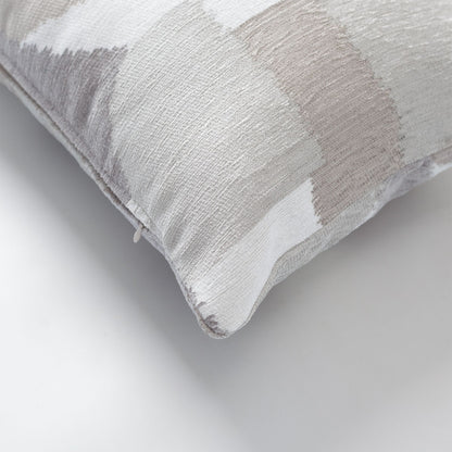 Otto  - Modern 35x70 Throw Pillow with Geometric Pattern - Grey