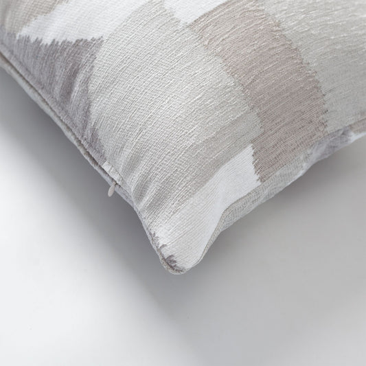 Otto  - Modern 35x70 Throw Pillow with Geometric Pattern - Grey