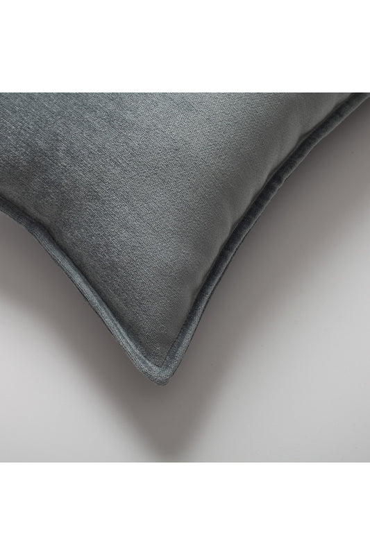 Eliza - Blue Viscose Natural Linen Pillow 20x20 Inch - Blue (Cover Only)