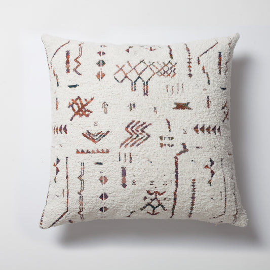 Gaia - White Tapestry Barber Linen Pillow 20x20 Inch (Cover Only)