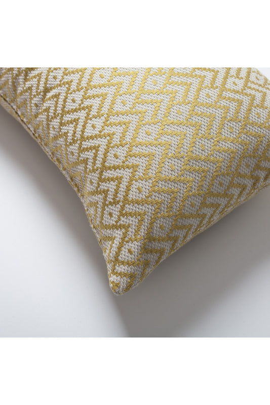 Gusto - Linen Modern Small Patterned Linen Pillow 12x20 Inch - Oil Green (Cover Only)