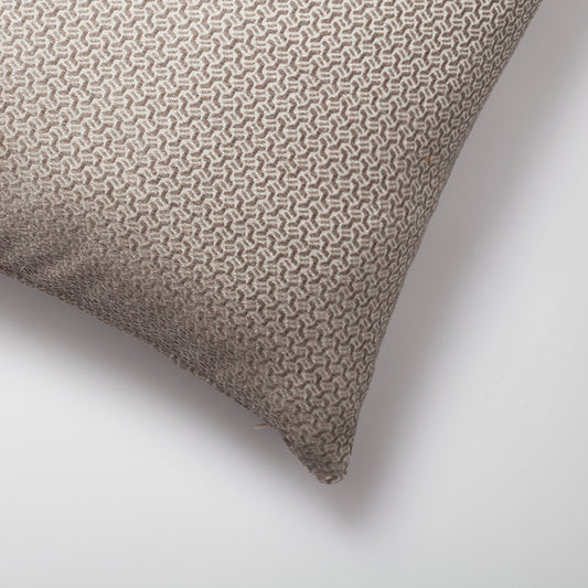 Arte - Geometric Patterned 20x20 Inch Cushion - Mink (Cover Only)
