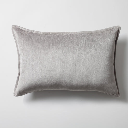 Eliza - Gray Viscose Natural Cushion 16x24 Inch - Gray (Cover Only)