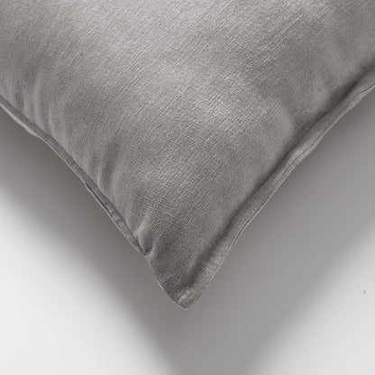 Eliza - Gray Viscose Natural Cushion 20x20 Inch - Gray (Cover Only)