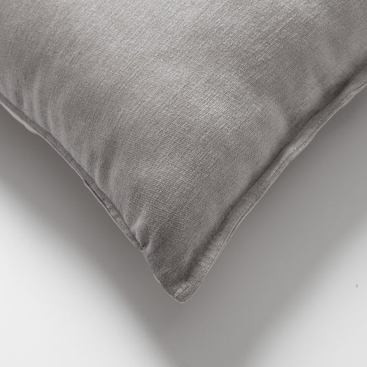 Eliza - Gray Viscose Natural Cushion 20x20 Inch - Gray (Cover Only)