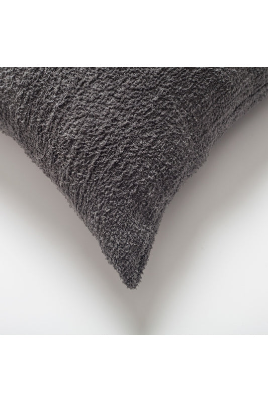 Cozy - Sheepskin Texture Fluffy Cushion 20x20 Inch - Anthracite (Cover Only)